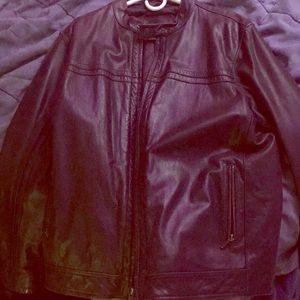Merona leather jacket men’s size large